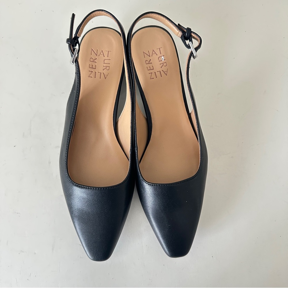 NEW Naturalizer Ginger Black Block Heel Women's Slingbacks, Sz 7M - Picture 4 of 12